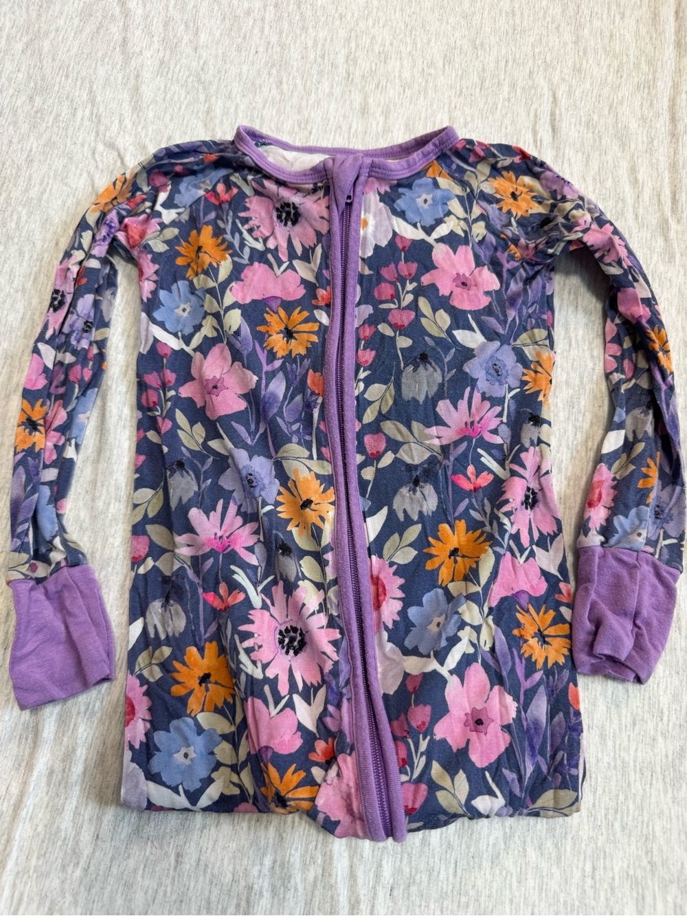 Little Sleepies Floral Zippie 18-24M